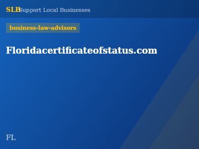 Floridacertificateofstatus.com — business-law-advisors in , FL