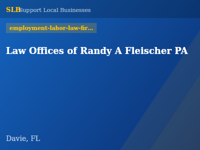Law Offices of Randy A Fleischer PA — employment-labor-law-firms in Davie, FL