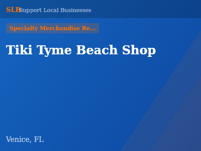Tiki Tyme Beach Shop — Specialty Merchandise Retailers in Venice, FL