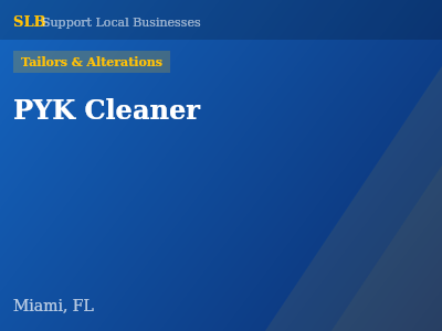 PYK Cleaner — Tailors & Alterations in Miami, FL