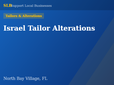 Israel Tailor Alterations — Tailors & Alterations in North Bay Village, FL