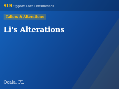Li's Alterations — Tailors & Alterations in Ocala, FL