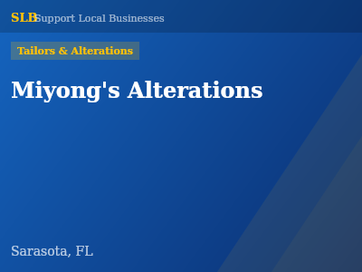 Miyong's Alterations — Tailors & Alterations in Sarasota, FL
