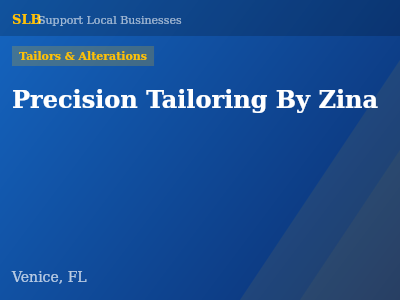 Precision Tailoring By Zina — Tailors & Alterations in Venice, FL