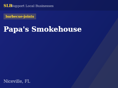 Papa's Smokehouse — barbecue-joints in Niceville, FL