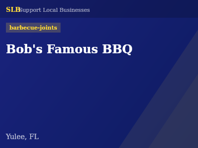 Bob's Famous BBQ — barbecue-joints in Yulee, FL