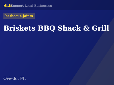 Briskets BBQ Shack & Grill — barbecue-joints in Oviedo, FL
