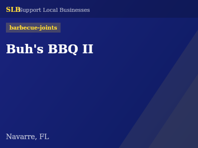Buh's BBQ II — barbecue-joints in Navarre, FL