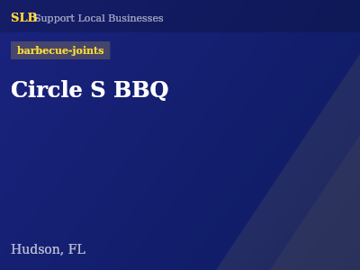 Circle S BBQ — barbecue-joints in Hudson, FL