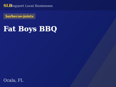 Fat Boys BBQ — barbecue-joints in Ocala, FL