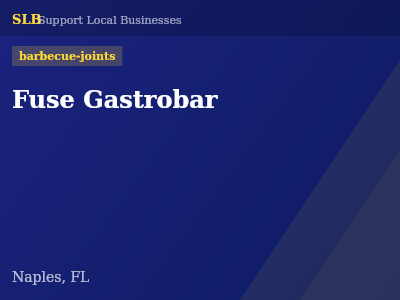 Fuse Gastrobar — barbecue-joints in Naples, FL