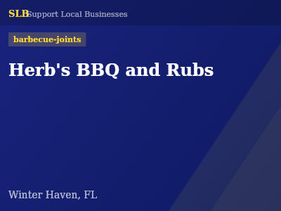 Herb's BBQ and Rubs — barbecue-joints in Winter Haven, FL