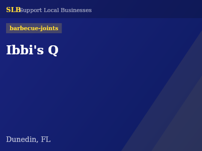 Ibbi's Q — barbecue-joints in Dunedin, FL