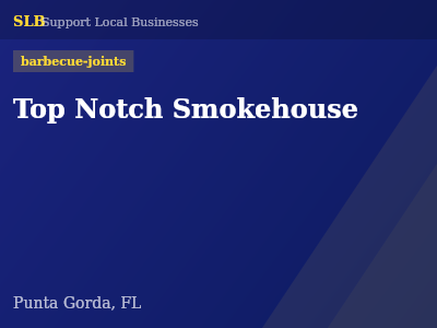 Top Notch Smokehouse — barbecue-joints in Punta Gorda, FL
