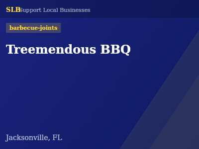 Treemendous BBQ — barbecue-joints in Jacksonville, FL