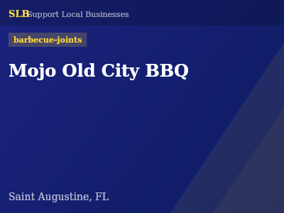 Mojo Old City BBQ — barbecue-joints in Saint Augustine, FL