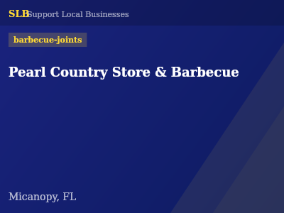 Pearl Country Store & Barbecue — barbecue-joints in Micanopy, FL