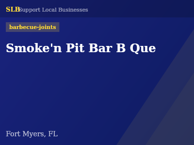Smoke'n Pit Bar B Que — barbecue-joints in Fort Myers, FL