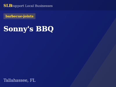 Sonny's BBQ — barbecue-joints in Tallahassee, FL