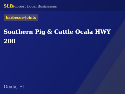 Southern Pig & Cattle Ocala HWY 200 — barbecue-joints in Ocala, FL
