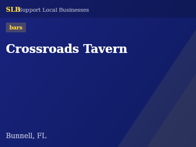 Crossroads Tavern — bars in Bunnell, FL