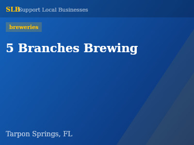 5 Branches Brewing — breweries in Tarpon Springs, FL