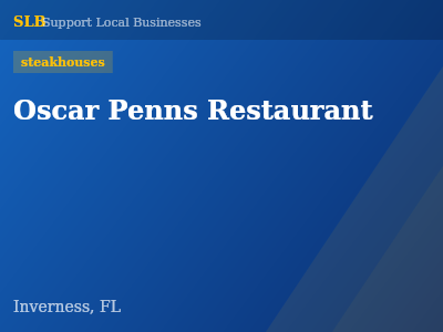 Oscar Penns Restaurant — steakhouses in Inverness, FL