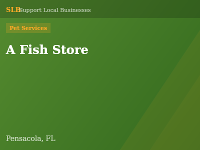 A Fish Store — Pet Services in Pensacola, FL