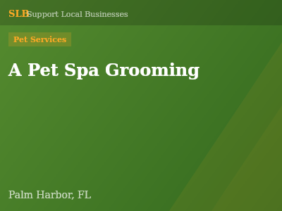 A Pet Spa Grooming — Pet Services in Palm Harbor, FL