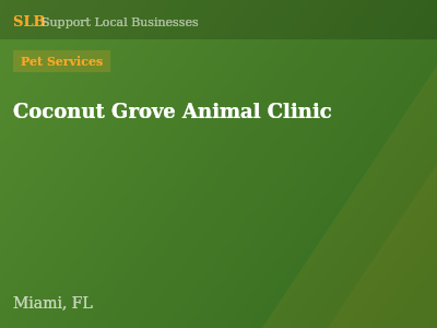 Coconut Grove Animal Clinic — Pet Services in Miami, FL