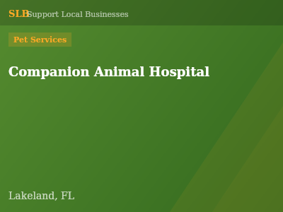 Companion Animal Hospital — Pet Services in Lakeland, FL
