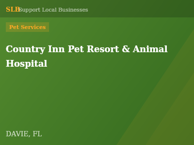 Country Inn Pet Resort & Animal Hospital — Pet Services in DAVIE, FL