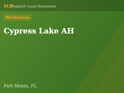 Cypress Lake AH — Pet Services in Fort Myers, FL