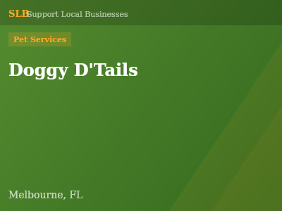 Doggy D'Tails — Pet Services in Melbourne, FL