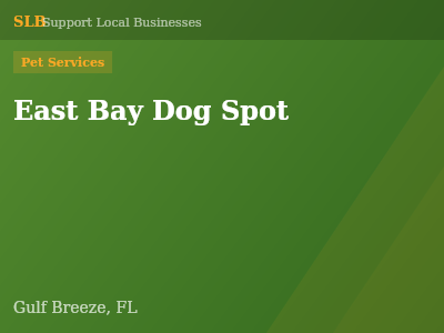 East Bay Dog Spot — Pet Services in Gulf Breeze, FL