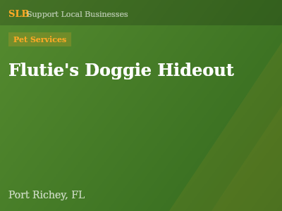 Flutie's Doggie Hideout — Pet Services in Port Richey, FL