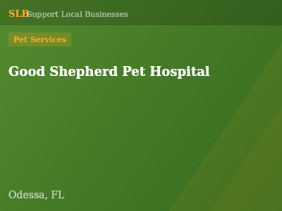 Good Shepherd Pet Hospital — Pet Services in Odessa, FL
