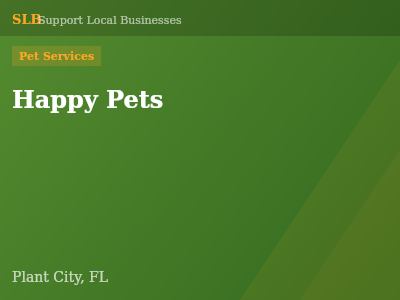 Happy Pets — Pet Services in Plant City, FL