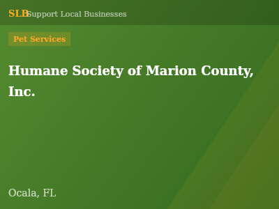 Humane Society of Marion County, Inc. — Pet Services in Ocala, FL