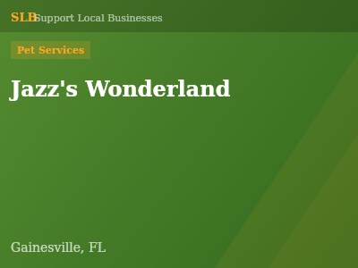 Jazz's Wonderland — Pet Services in Gainesville, FL