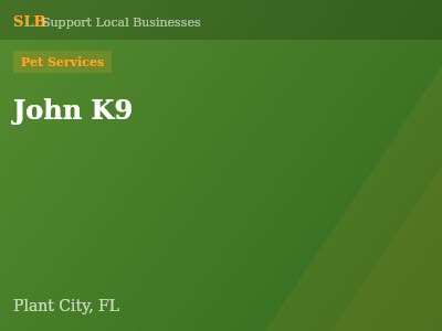 John K9 — Pet Services in Plant City, FL