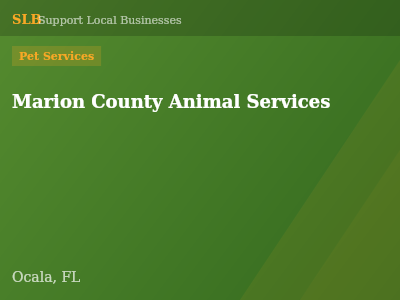 Marion County Animal Services — Pet Services in Ocala, FL