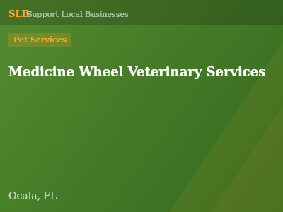 Medicine Wheel Veterinary Services — Pet Services in Ocala, FL