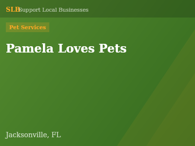 Pamela Loves Pets — Pet Services in Jacksonville, FL