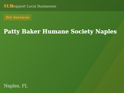 Patty Baker Humane Society Naples — Pet Services in Naples, FL