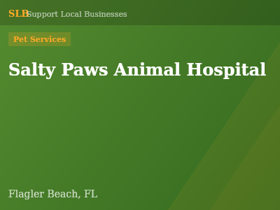 Salty Paws Animal Hospital — Pet Services in Flagler Beach, FL