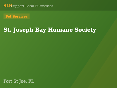 St. Joseph Bay Humane Society — Pet Services in Port St Joe, FL