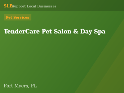 TenderCare Pet Salon & Day Spa — Pet Services in Fort Myers, FL