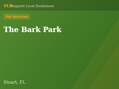 The Bark Park — Pet Services in Stuart, FL