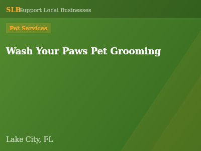 Wash Your Paws Pet Grooming — Pet Services in Lake City, FL